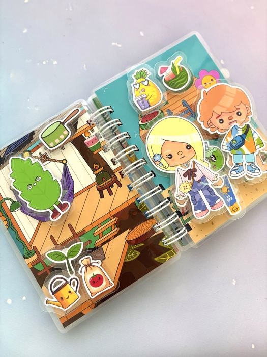 Mini album na rzepy toca boca lato, avatar, labubu, gry na rzepy