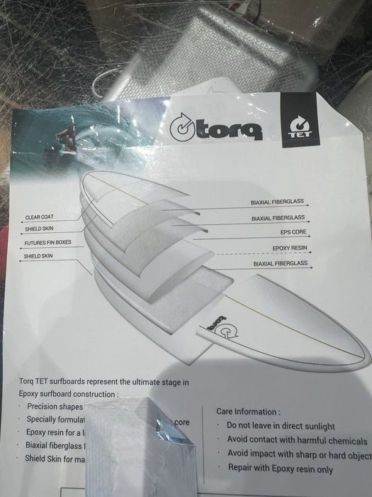 Prancha Torq 6’3 36L, usada uma vez