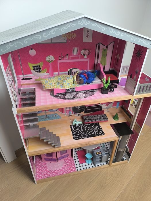 Drewniany domek barbie 114 cm ecotoys