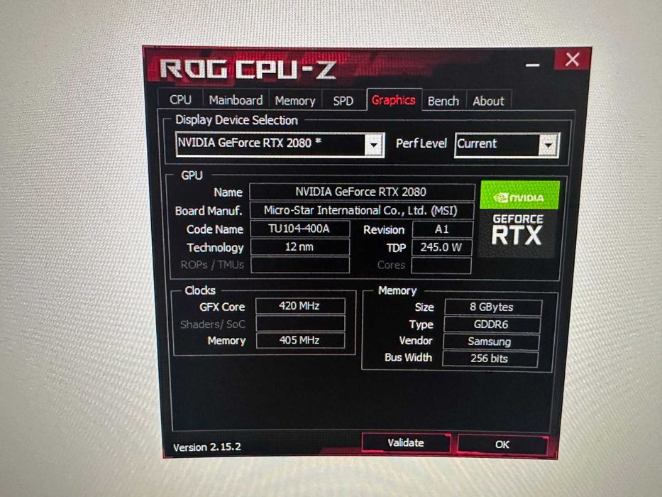 Karta graficzna RTX 2080 8GB MSI Duke