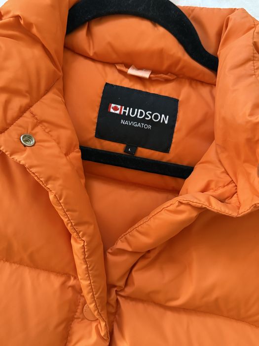 Hudson puchowa kamizelka puffer vest pomarańczowa M