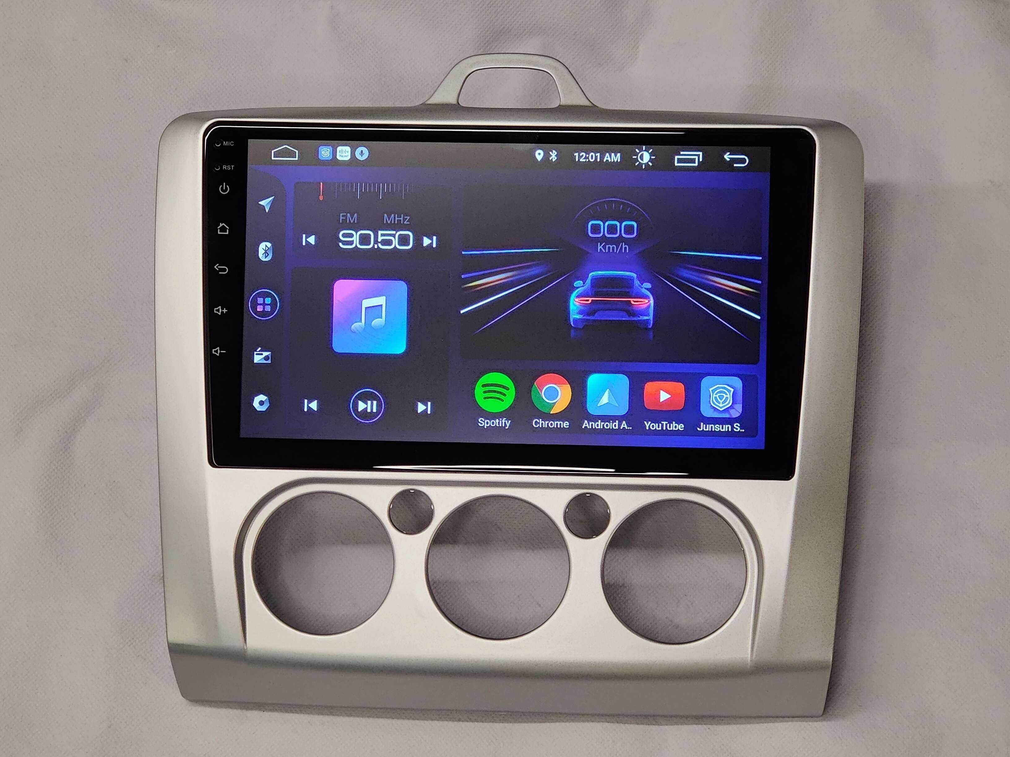 Rádio 2 DIN FORD Focus mk2 mk3 AC Manual - Android 10 Wifi GPS - Novo