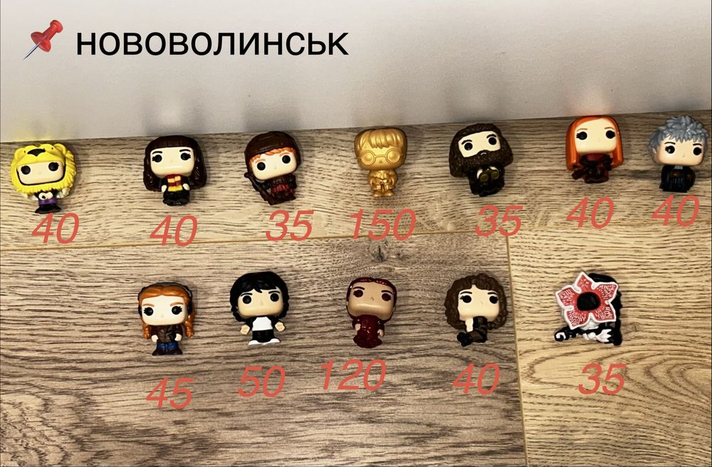 фігурка дивні дива кіндер джой stranger гаррі потер фігурки