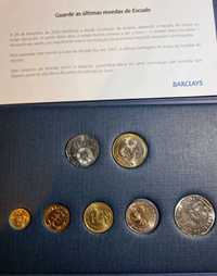 Coleção das ultimas moedas cunhadas de escudo