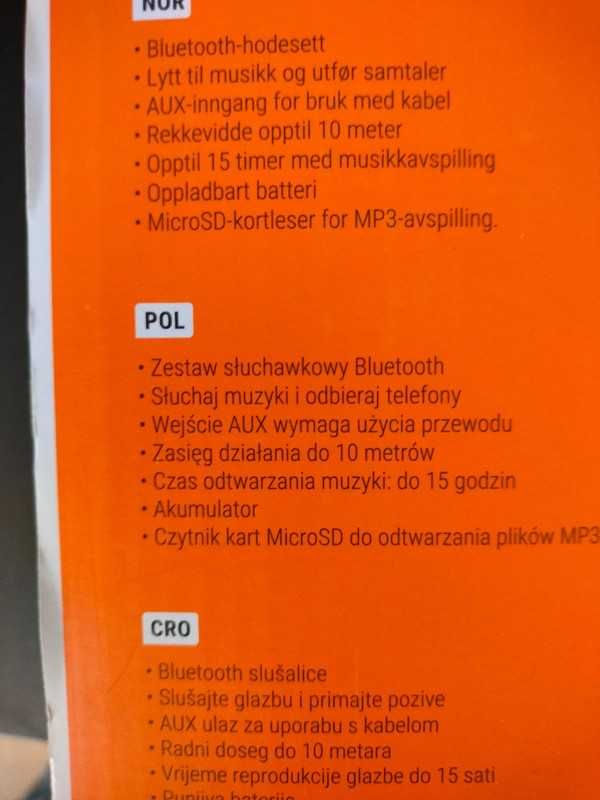 Słuchawki bluetooth Denver