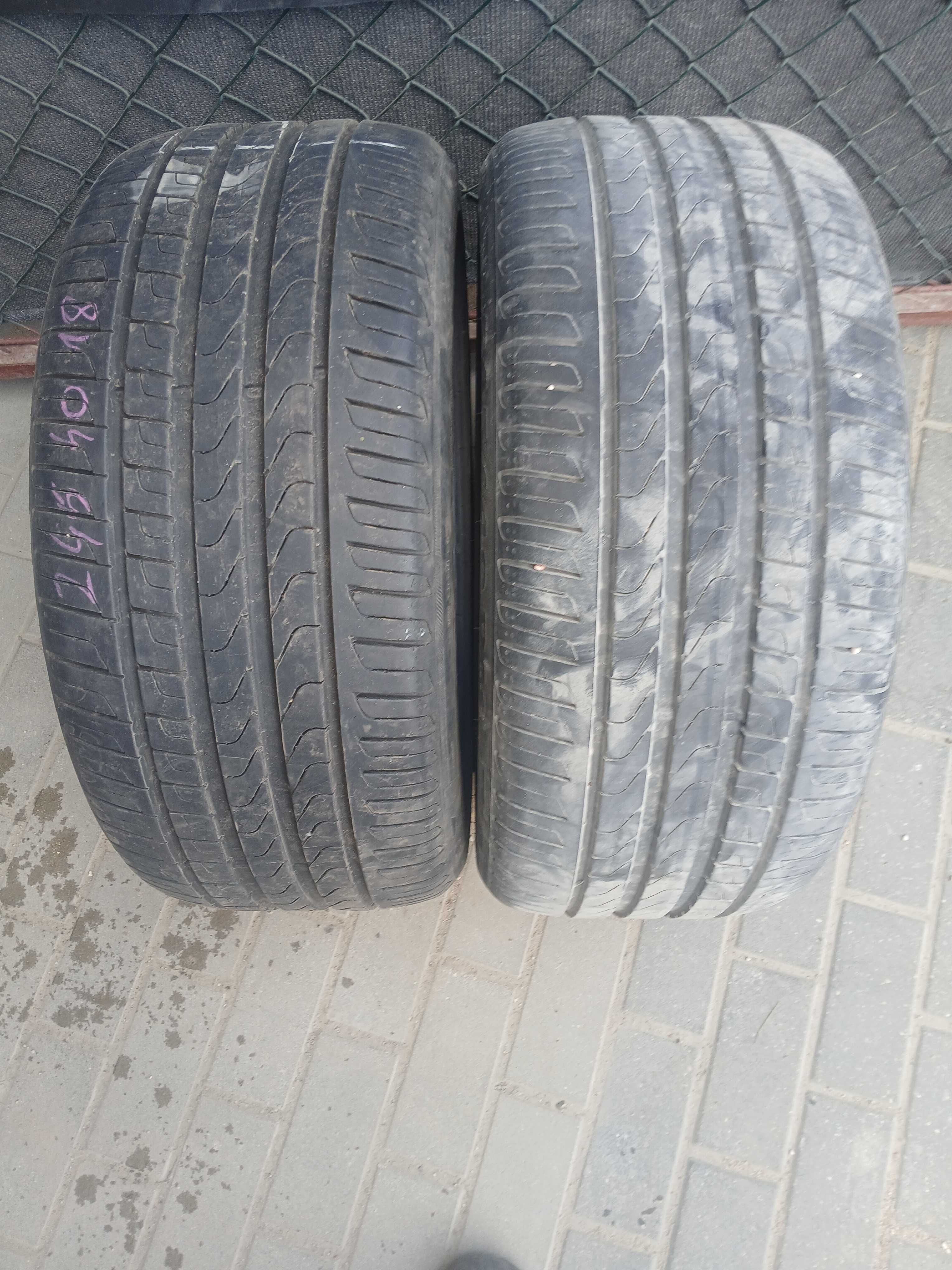 2x używane opony letnie 245/40 R18 Pirelli Gwarancja Montaż