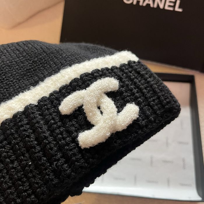 Czapka chanel czarna cc