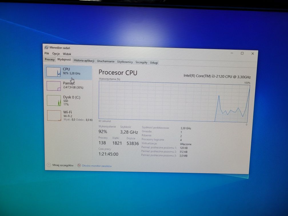 Komputer All in One Dell Vostro 360 Intel i3 8GB ssd 240GB