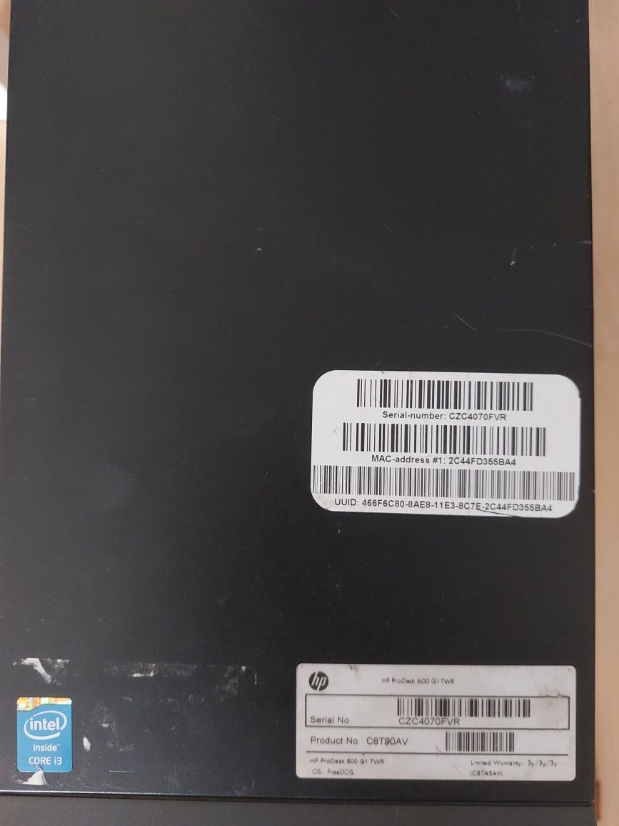 HP prodesk 600 G1 i3 4130, 8gb ram DDR3