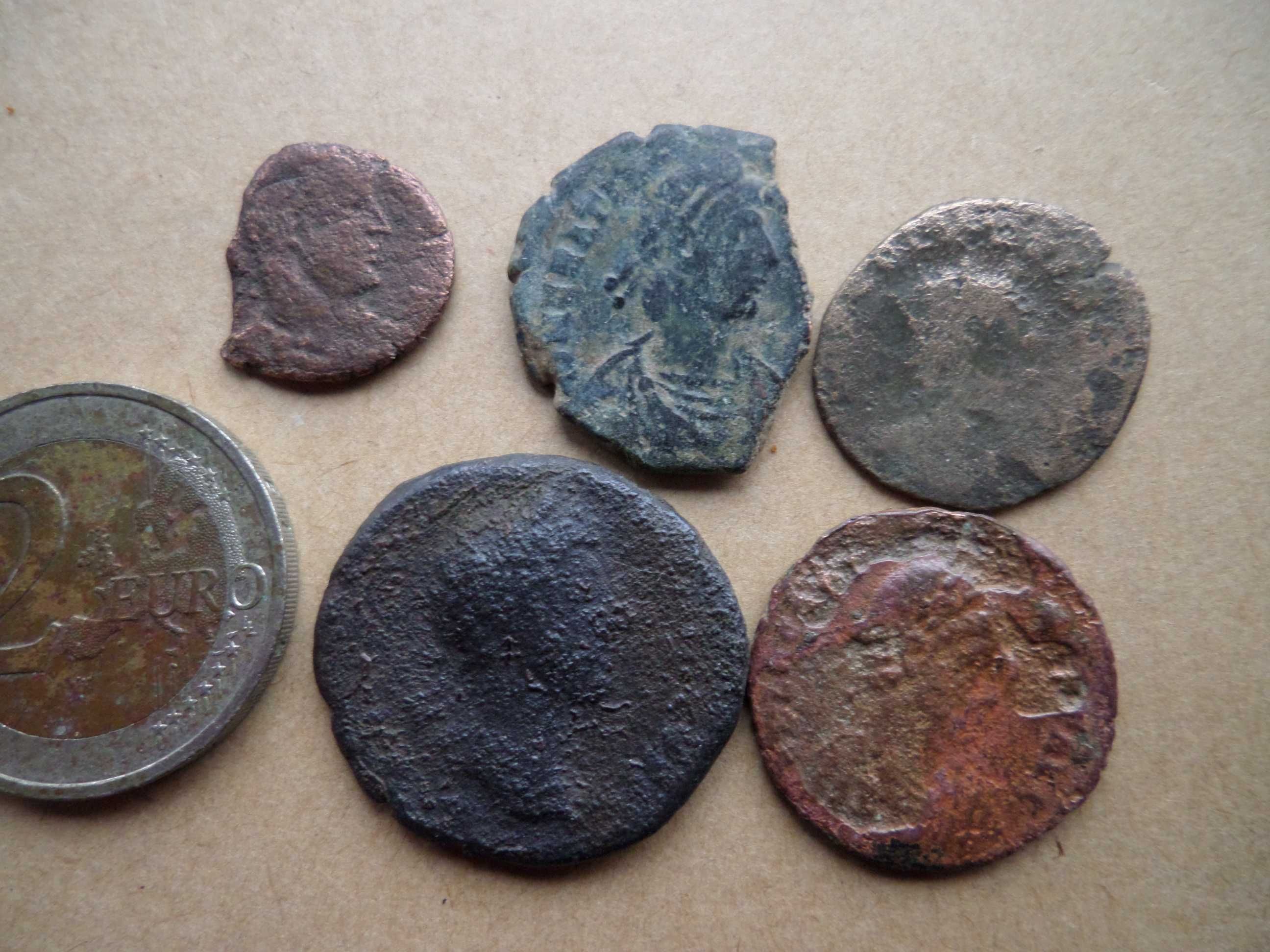 Lote 5 moedas Romanas