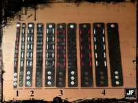 Braceletes Pulseiras Wristband em Pele Preta