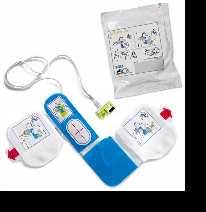 Defibrylator AED ZOLL AED Plus CPR-D Padz komunikaty RKO IP 55 aku
