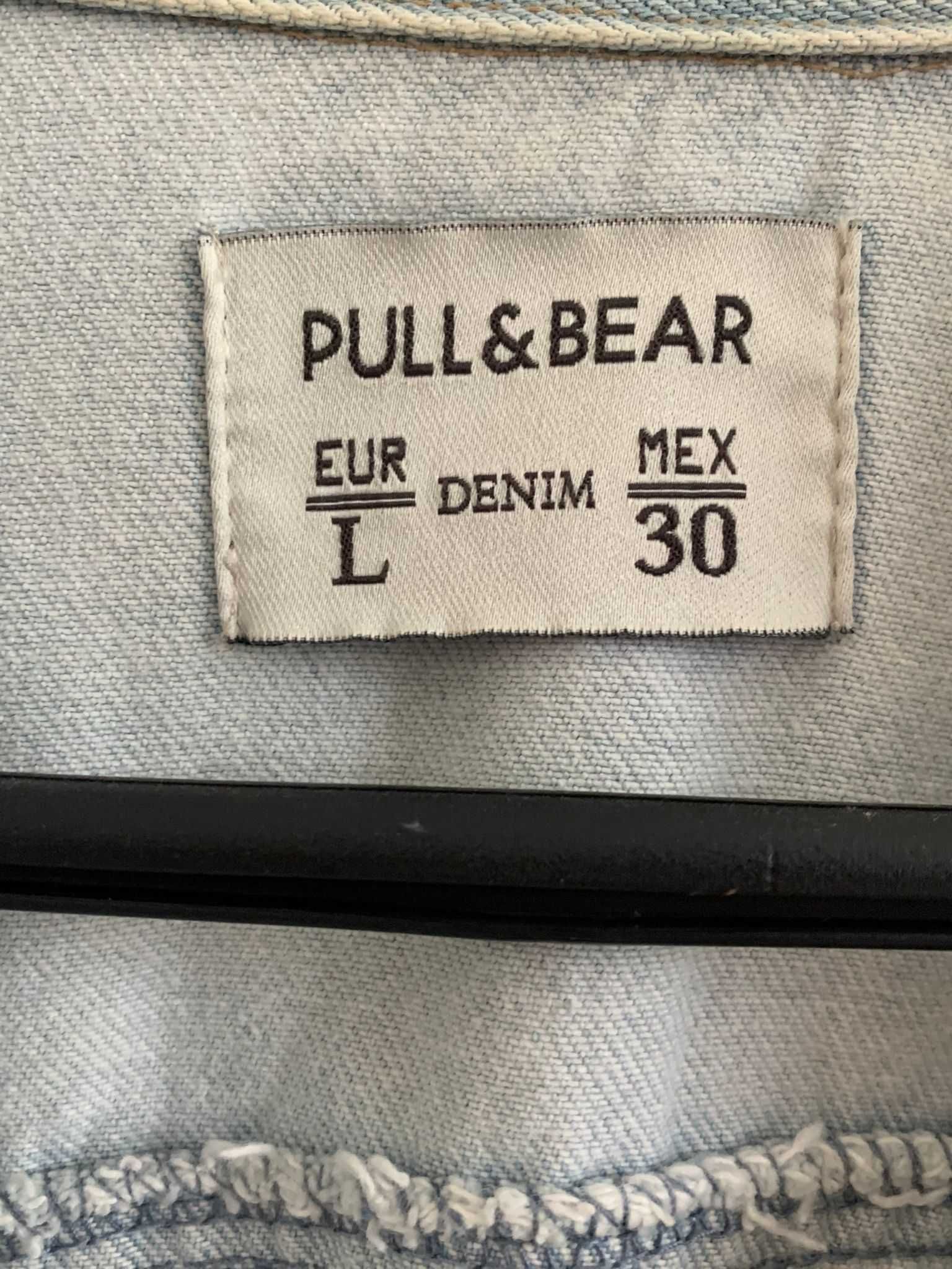 Blusão de ganga clara Pull & Bear