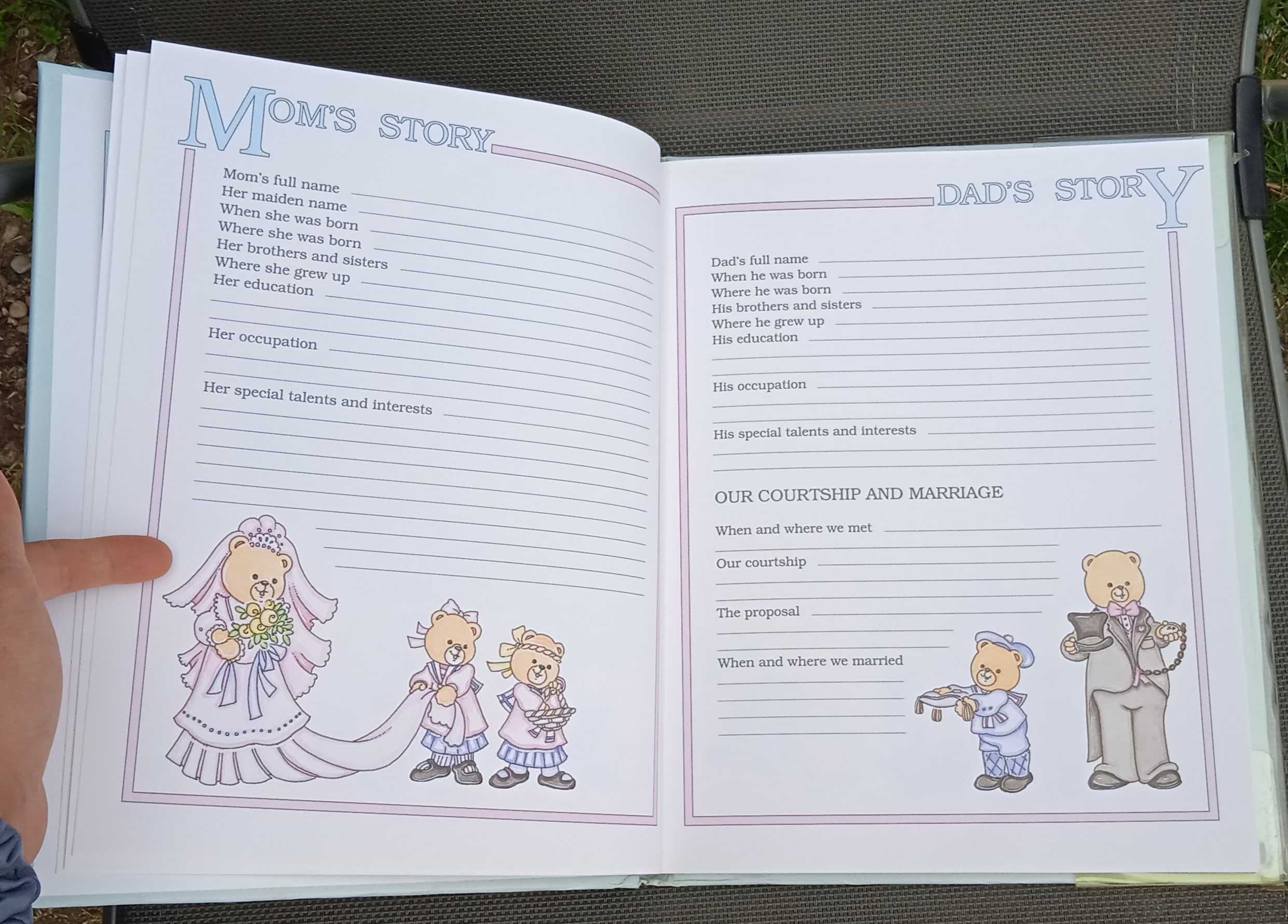 Baby Memory Book album książka jak rosnę po angielsku ENG English