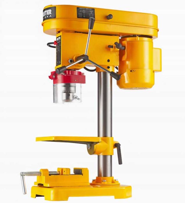 Wiertarka Stołowa Kolumnowa Indukcyjna Słupowa 1700W + Imadło Końcówki