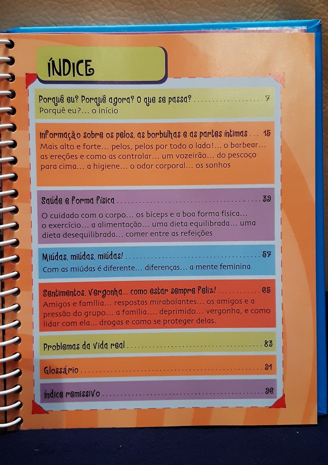 Livro juvenil "So para Rapazes"