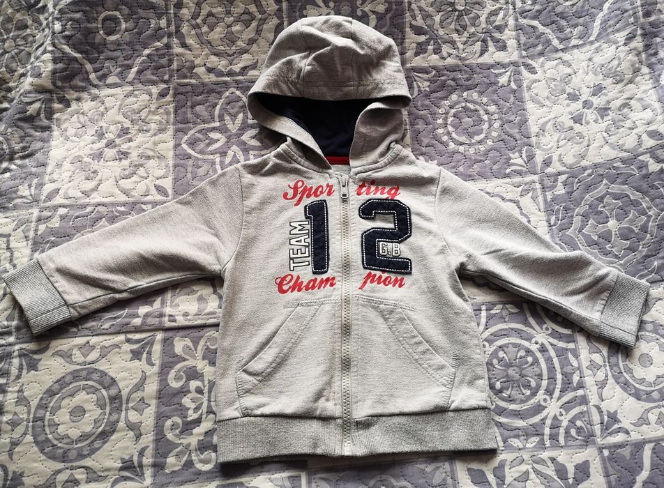 Bluza sportowa na zamek 86cm