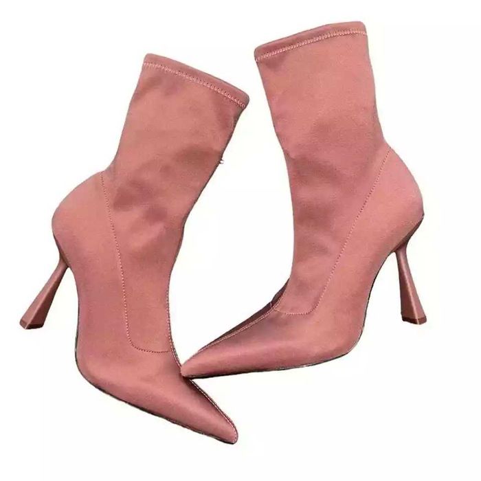 Botins lycra rosa ZARA