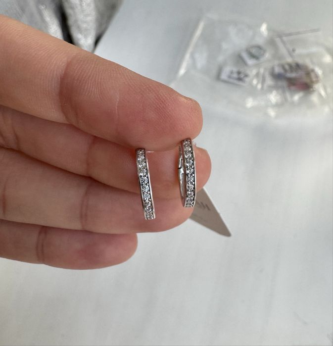 Срібні сережки/серебряные серьги/конго