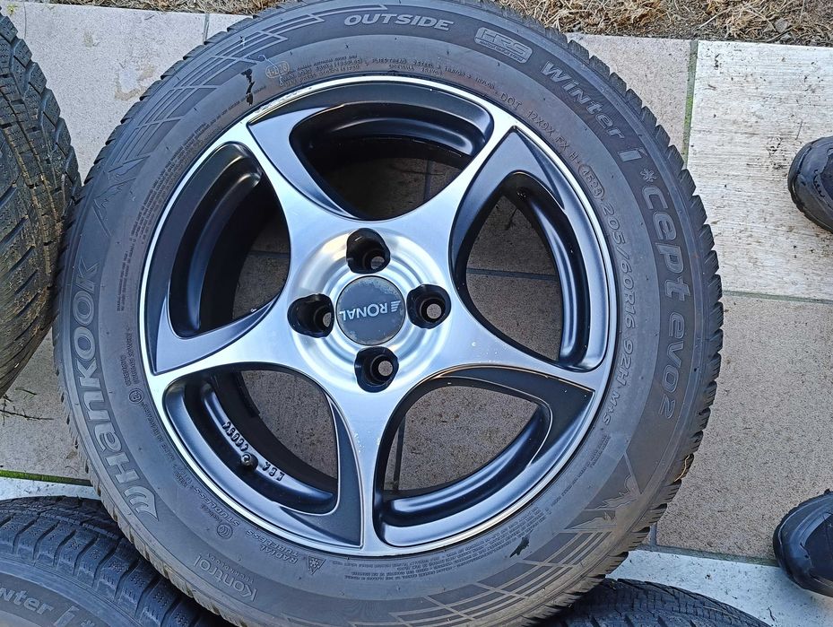 Alufelgi 4x108 Ronal R53 205/60/16 Zima Opel Crossland Citroen Peugeot