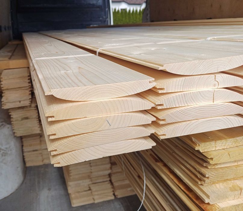 Deska tarasowa podłogowa heblowana elewacyjna podbitka półbal szalówka