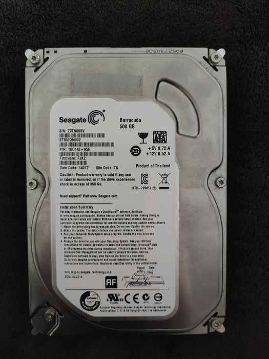 Dysk HDD Seagate 500GB