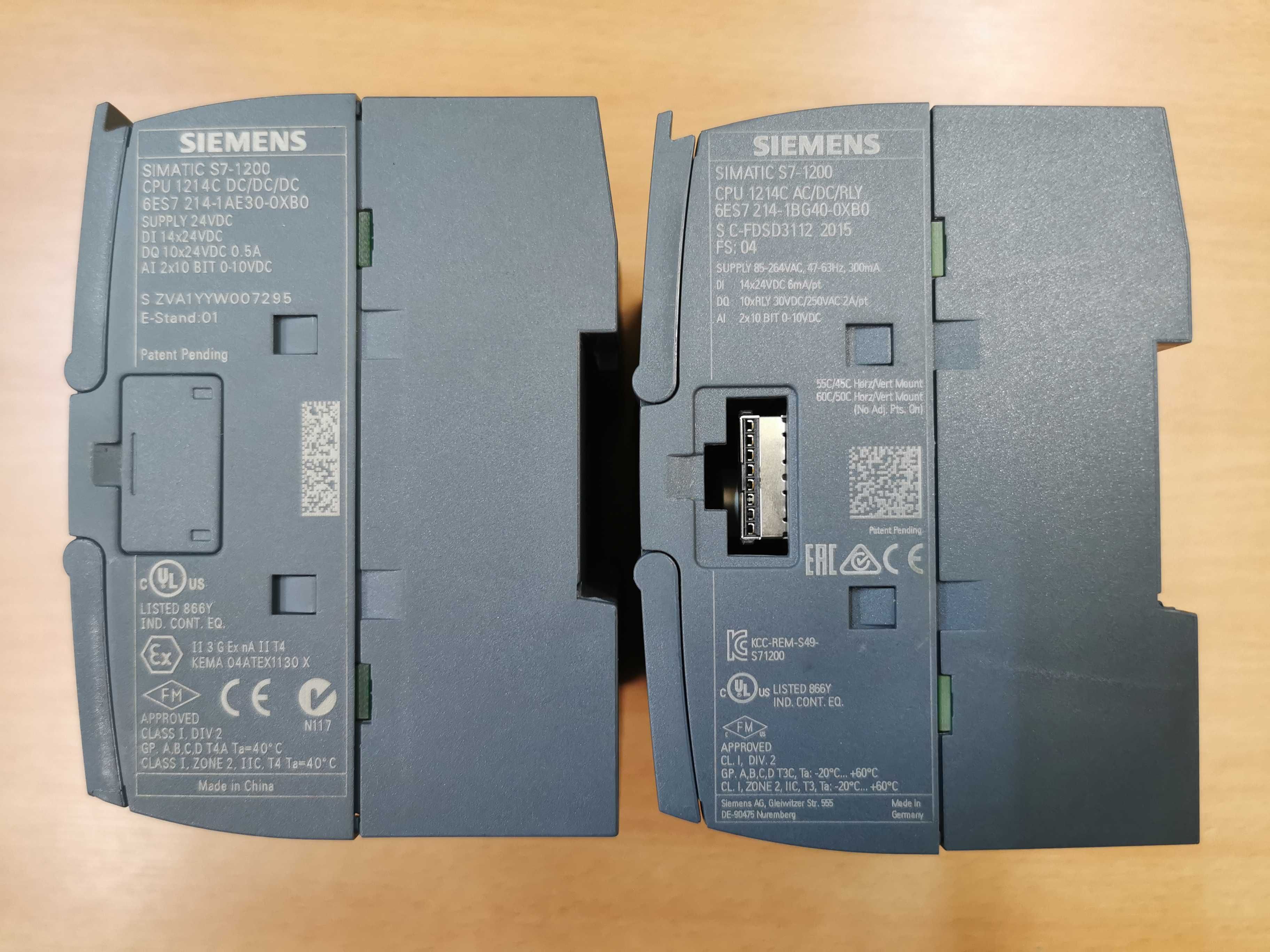 sterownik PLC Siemens S7-1200 CPU1214c (2szt)