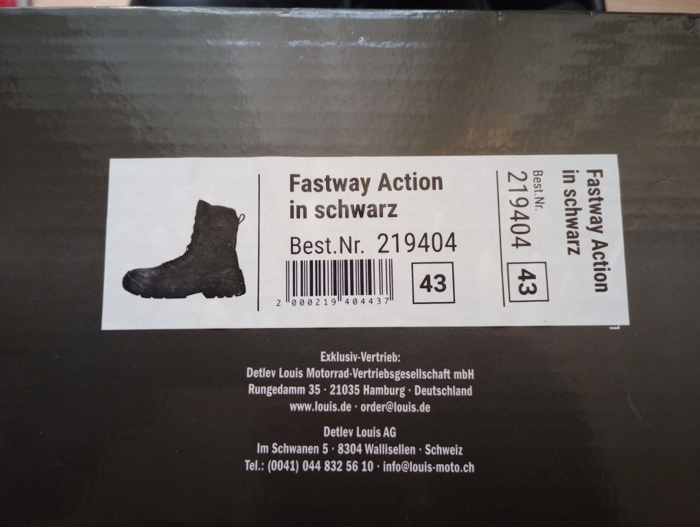 Nowe buty motocyklowe