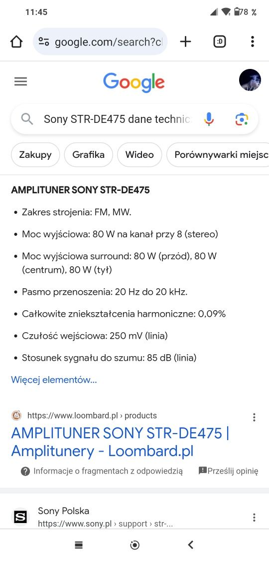 Amplituner 5-1 Sony wzmacniacz