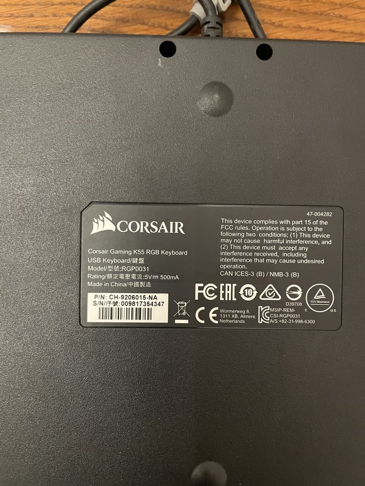 Клавіатура Corsair Gaming K55 RGB.