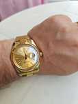 Złoty pozłacany gold zegarek burei president day date daydate datejust