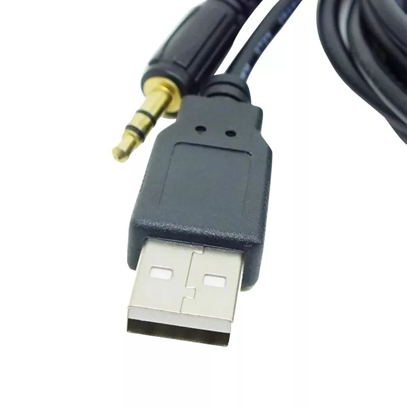 Кабель удлинитель, переходник с разъёмом AUX + USB для MP3 адаптера.