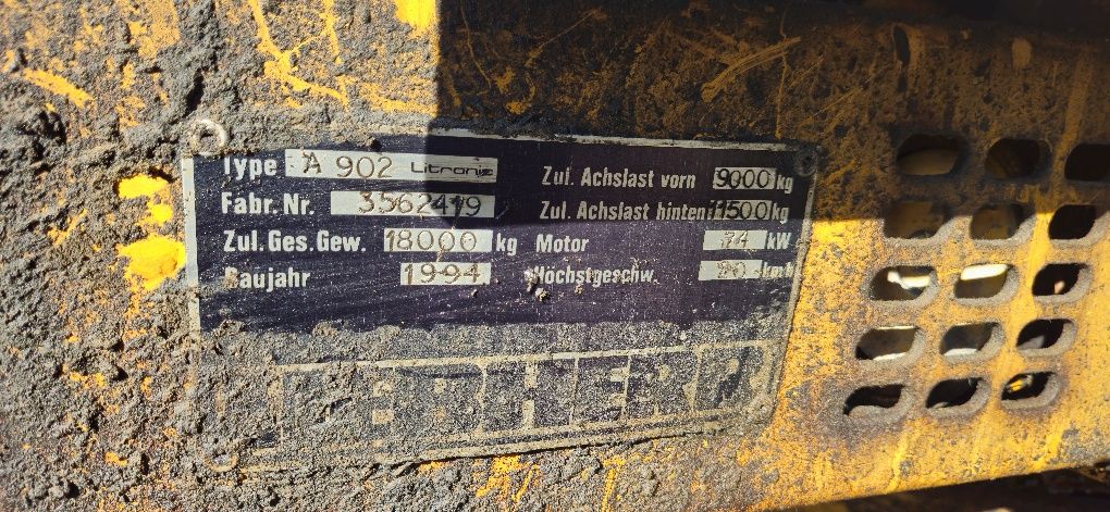 Liebherr 902 litronic koparka kołowa możliwa zamiana 4x4