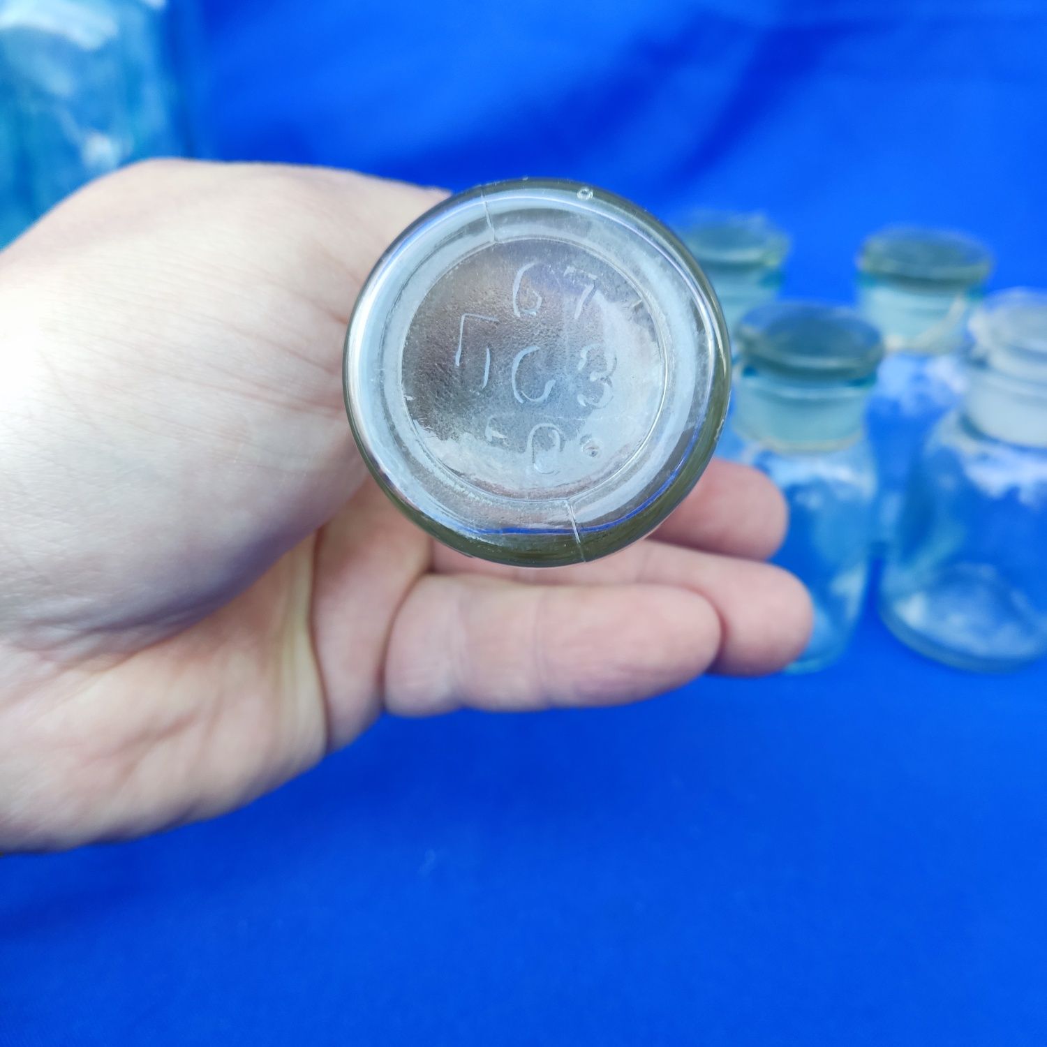 Стеклянный пузырек аптечный медицинский СССР для декора дизайна винтаж
