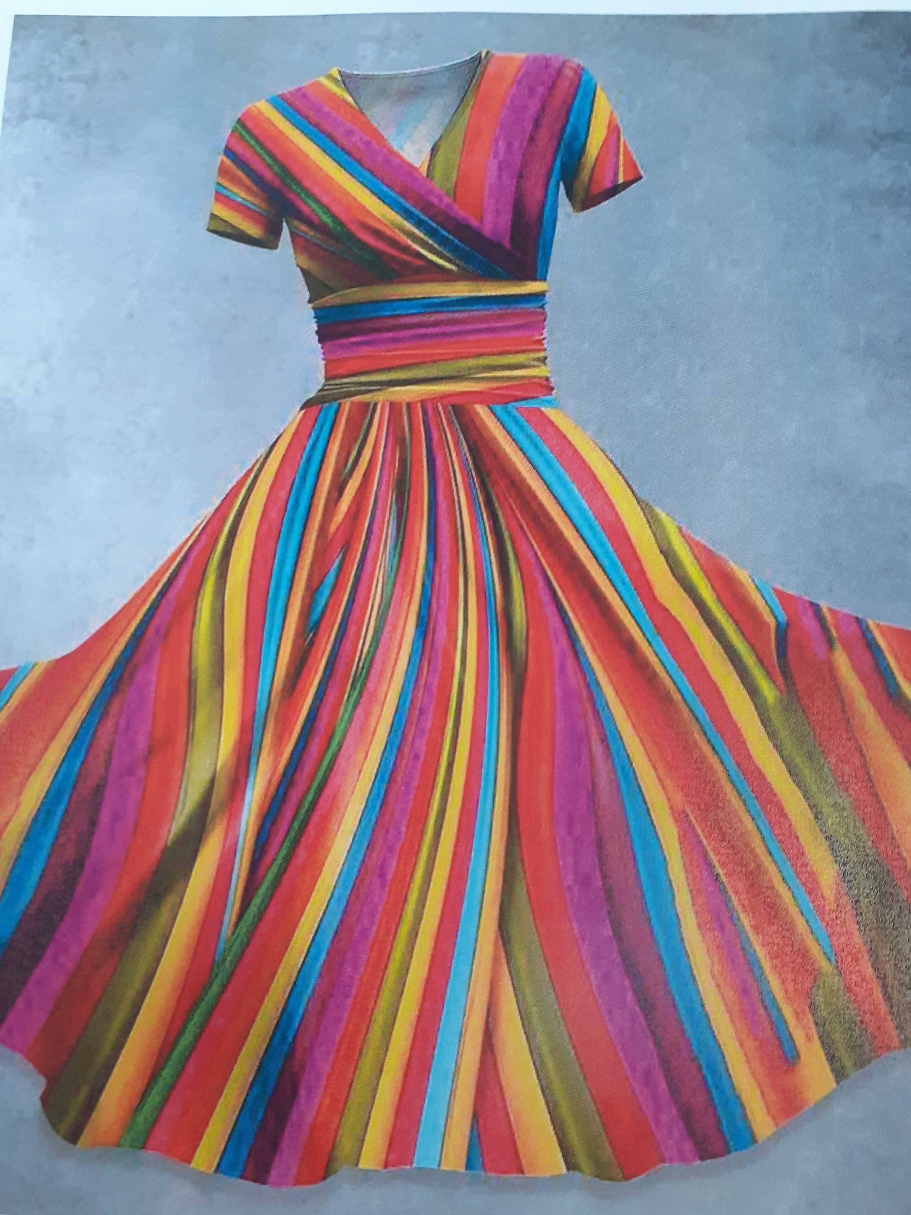 Kolorowa sukienka