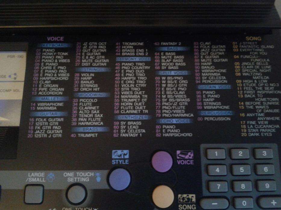 Teclado Yamaha PSR-190
