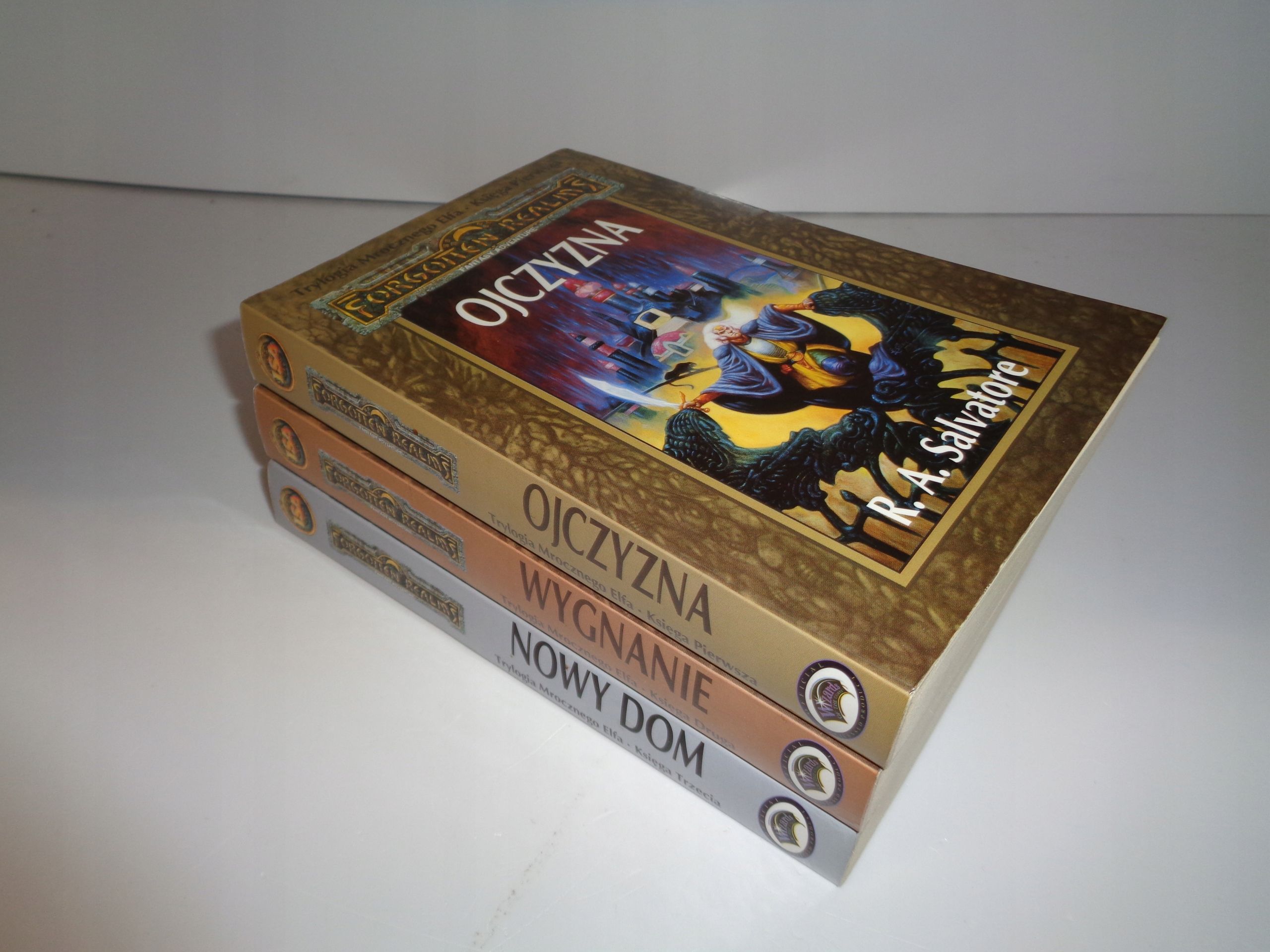 R.A.Salvatore Trylogia Mrocznego Elfa x3: Ojczyzna, Wygnanie, Nowy dom