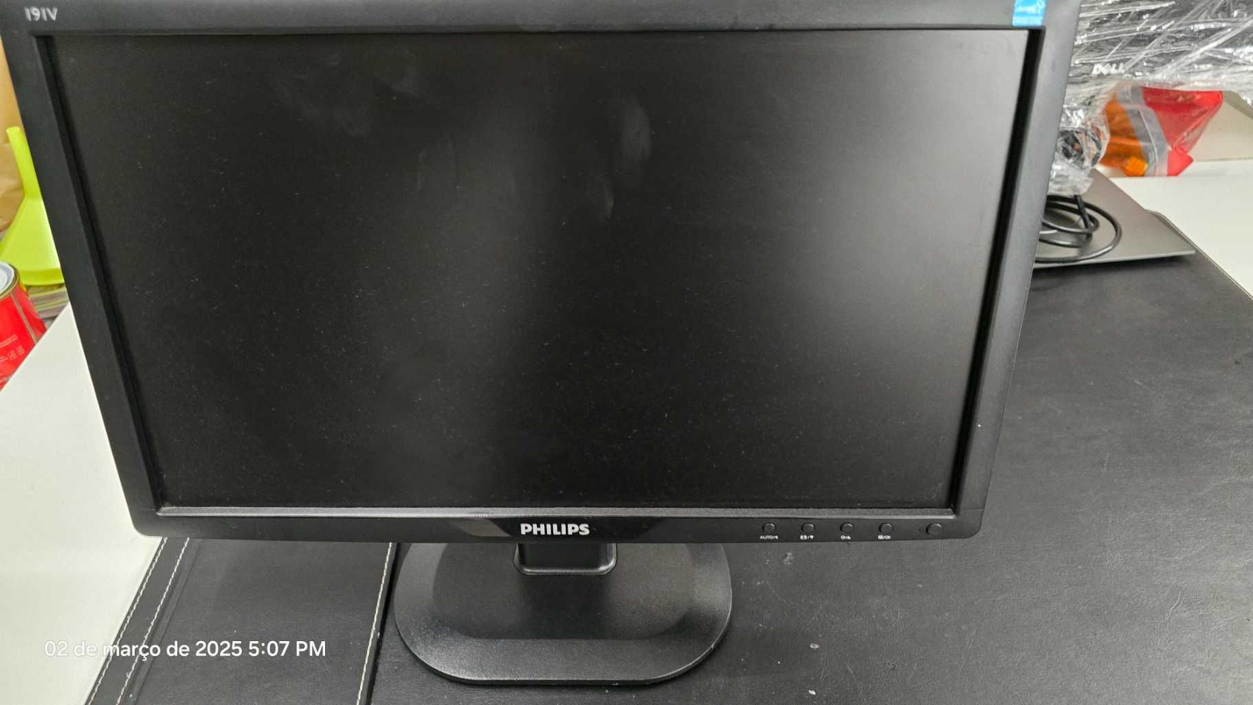 Monitor Philips  191V2 1920 x 1080 LCD Monitor Preto