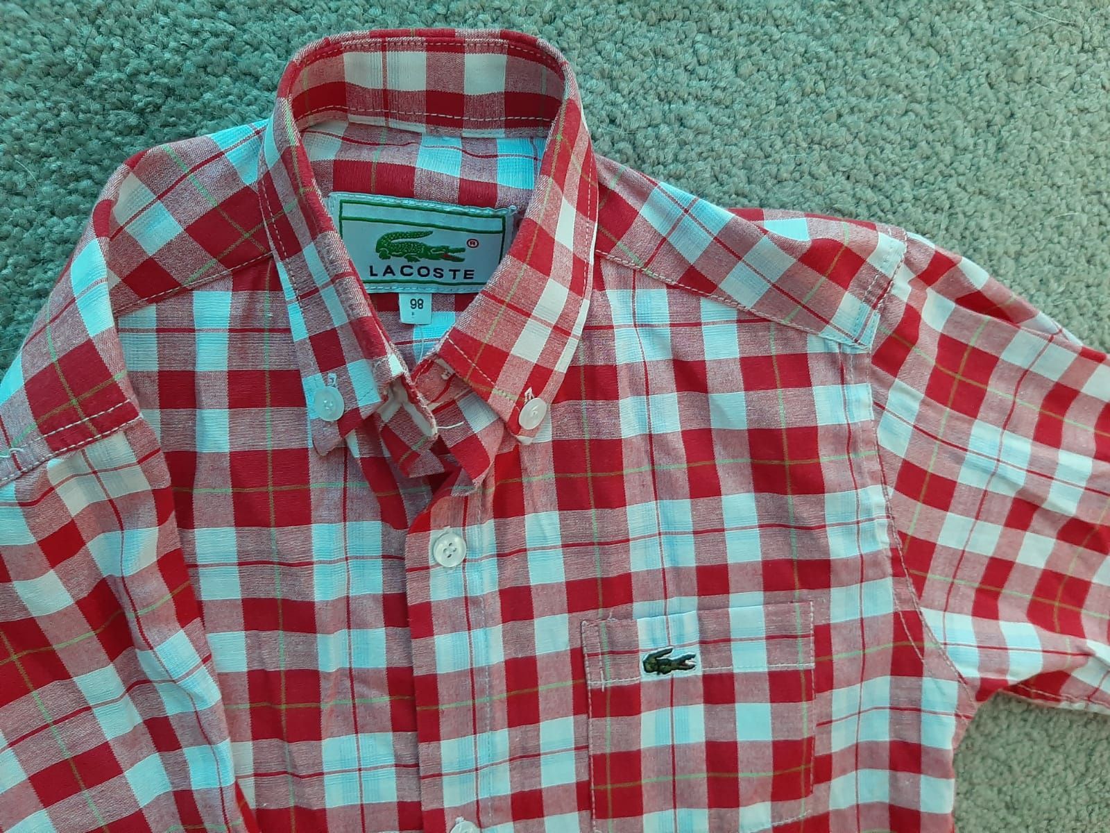 Chłopięce koszule rozmiar 98 (H&M),(LACOSTE)