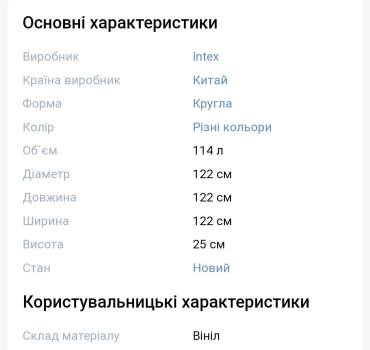 Продам басейн б/у