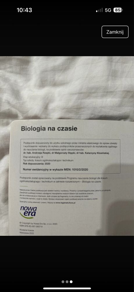 Podręcznik biologia na czasie 2