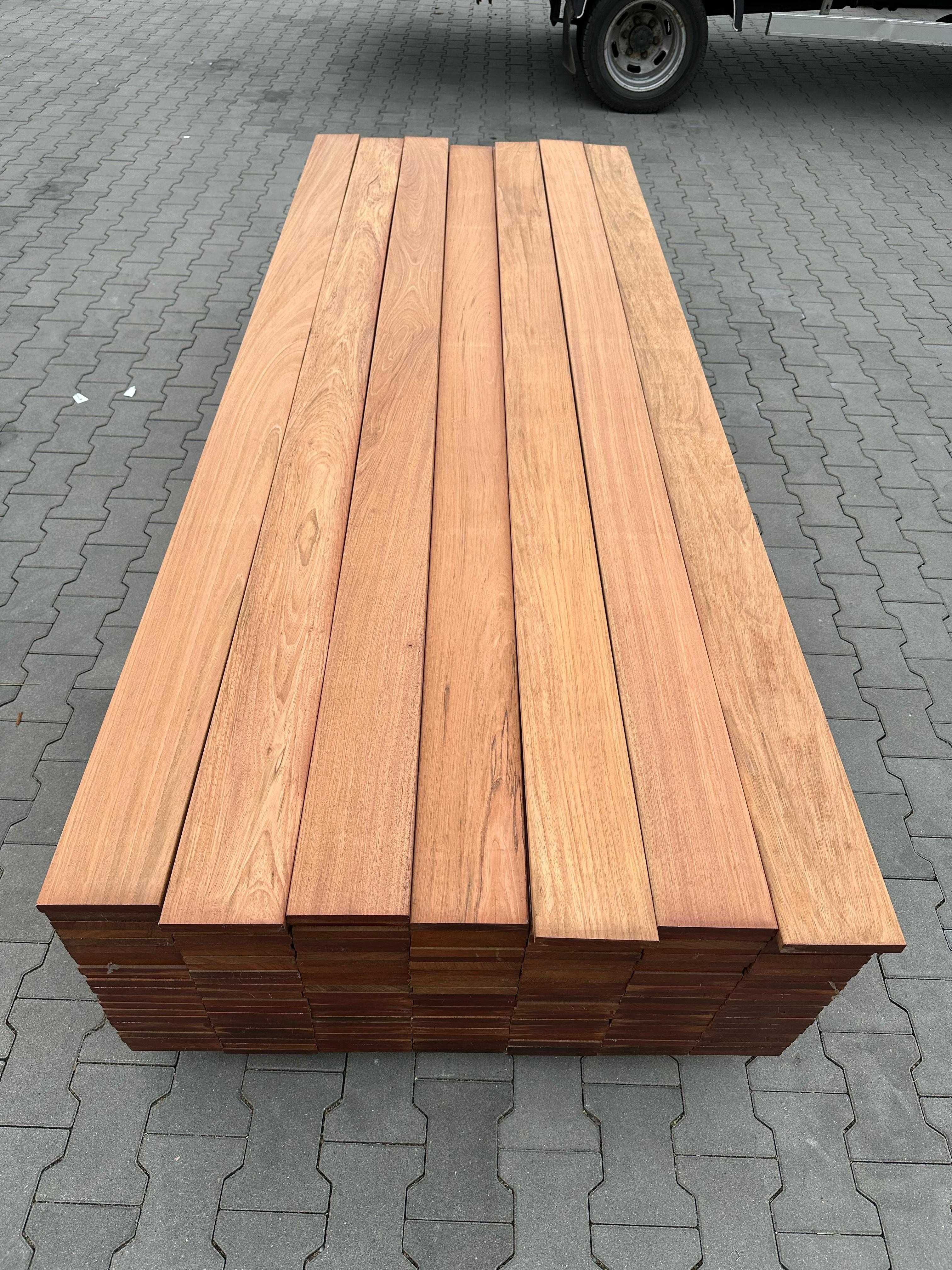 Jatoba Deska Tarasowa 21x145 Gładka-Fas KD