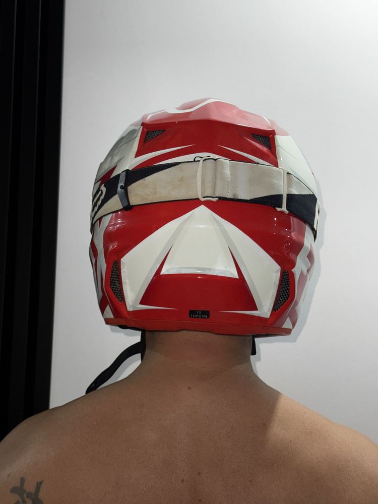 Kask zestaw gogle enduro fox v2