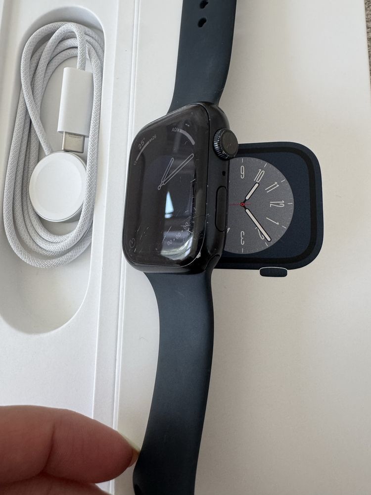 Zegarek Apple Watch series 8 45MM Midnight Aluminium Case