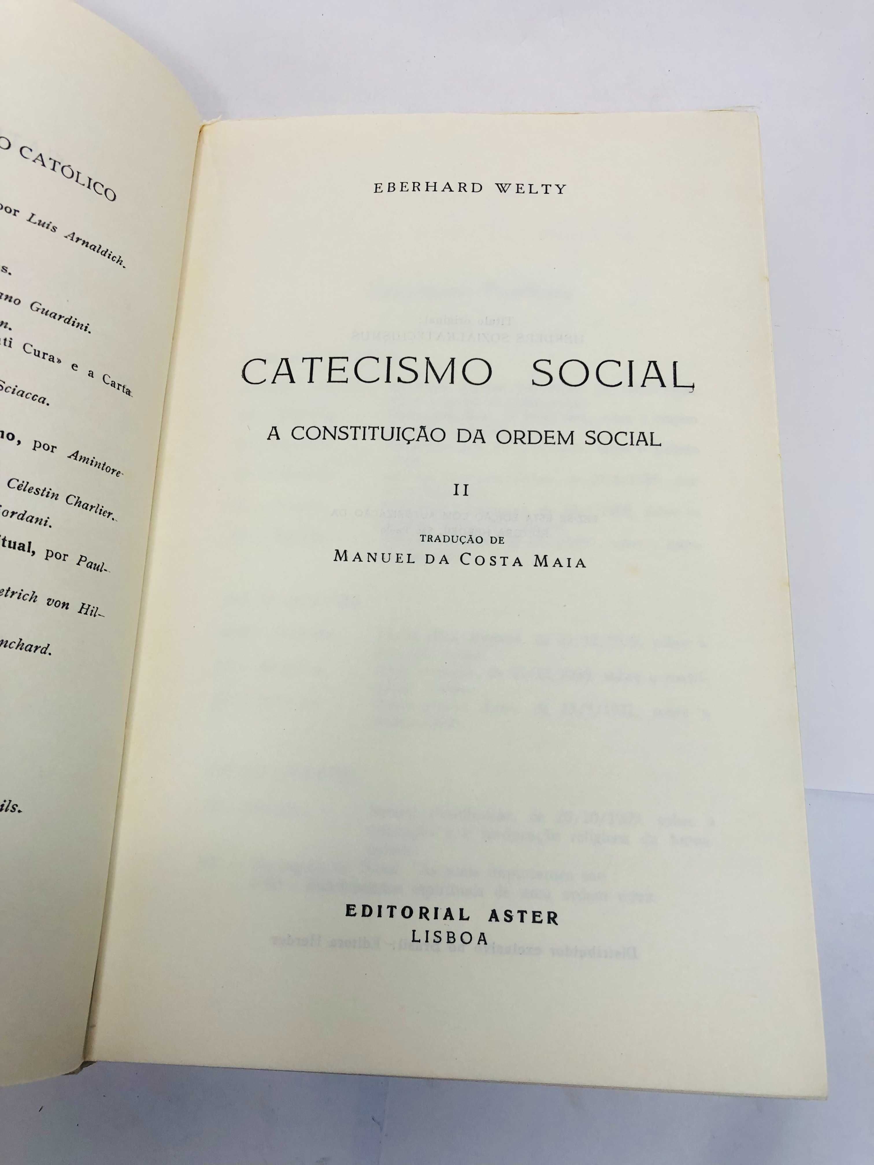 Catecismo social II - Eberhard Welty