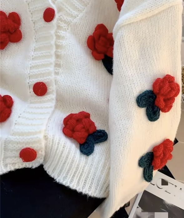 Kardigan sweter rozm M/L nowy Cieplutki