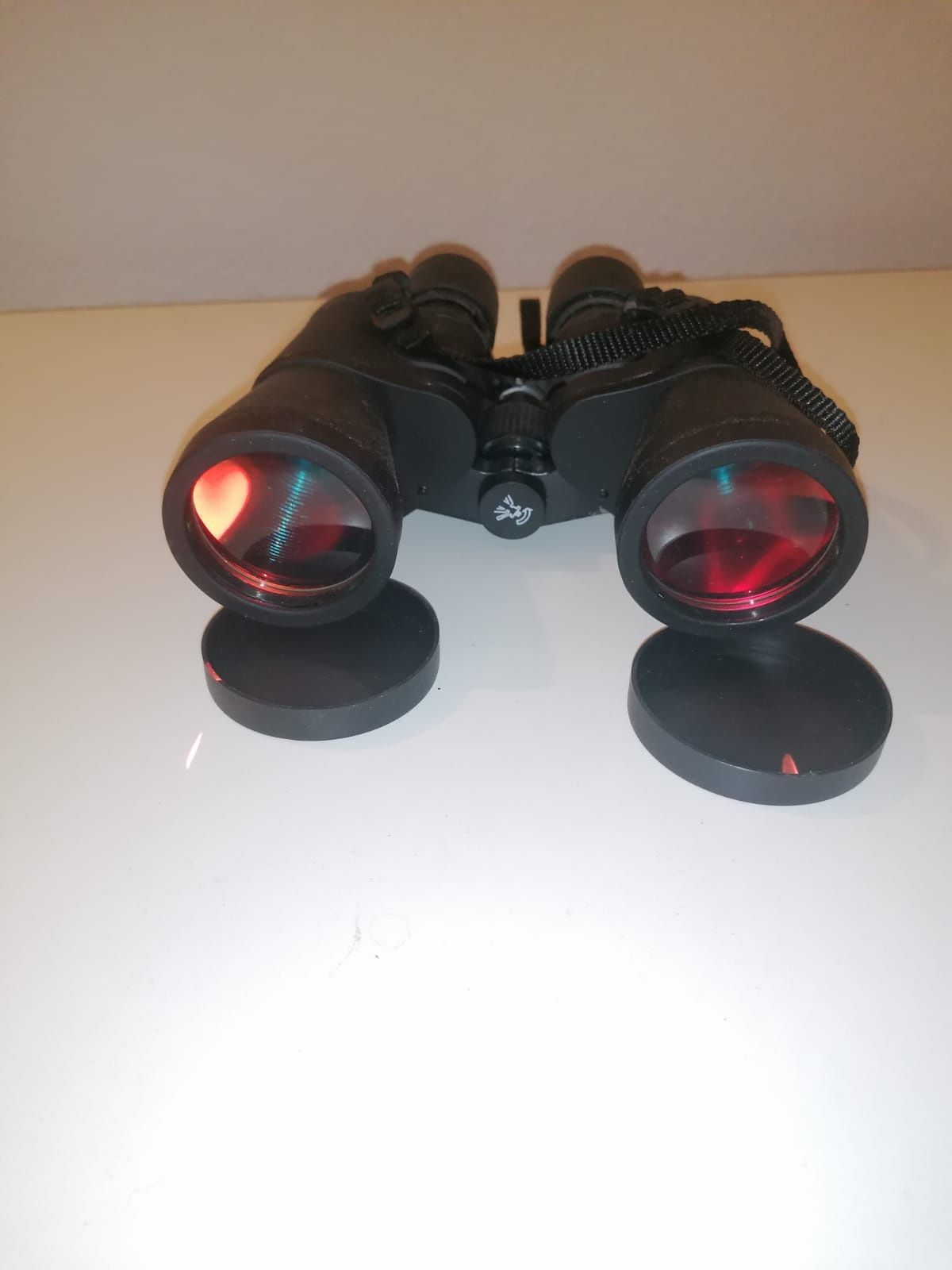 Binóculos tronic pretos, 10x50GA 119m/1000m e bolsa