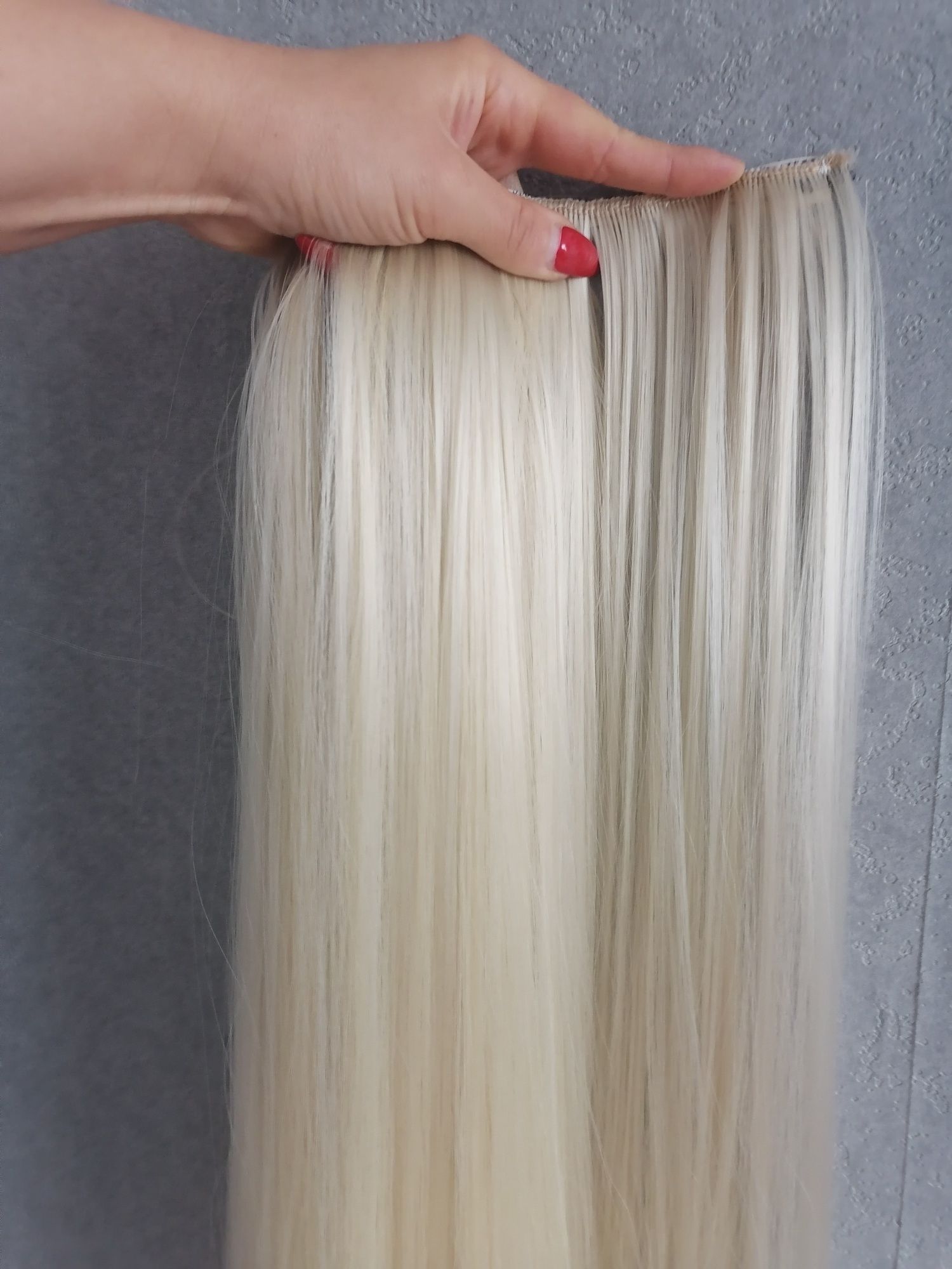Włosy clip in naturalne blond