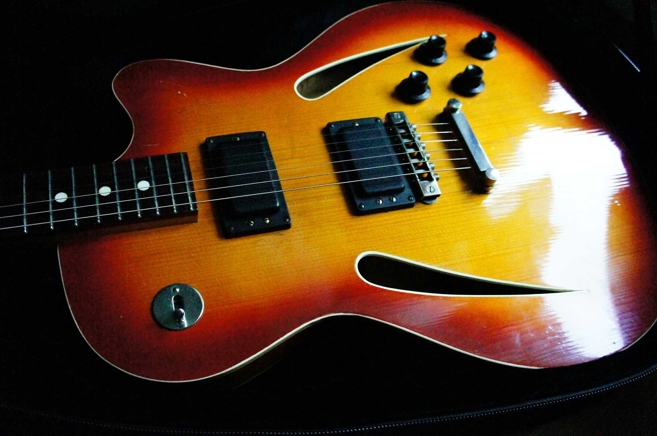 Gitara elektroakustyczna Defil JOWITA Hollow body idealny stan