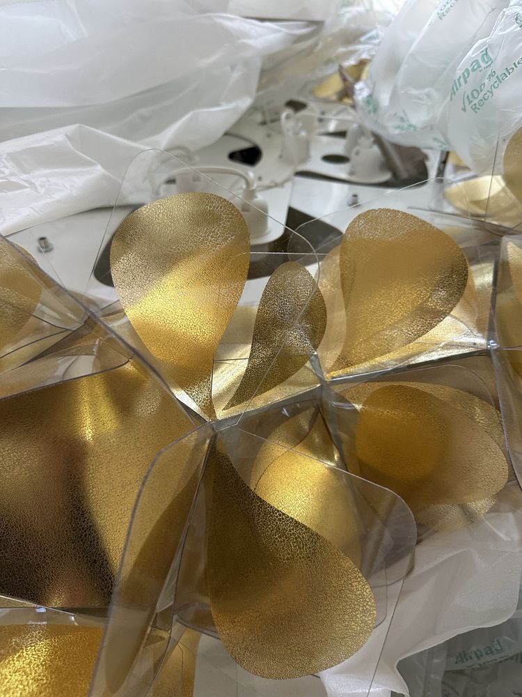 Candeeiro Clizia suspension 130cm Gold